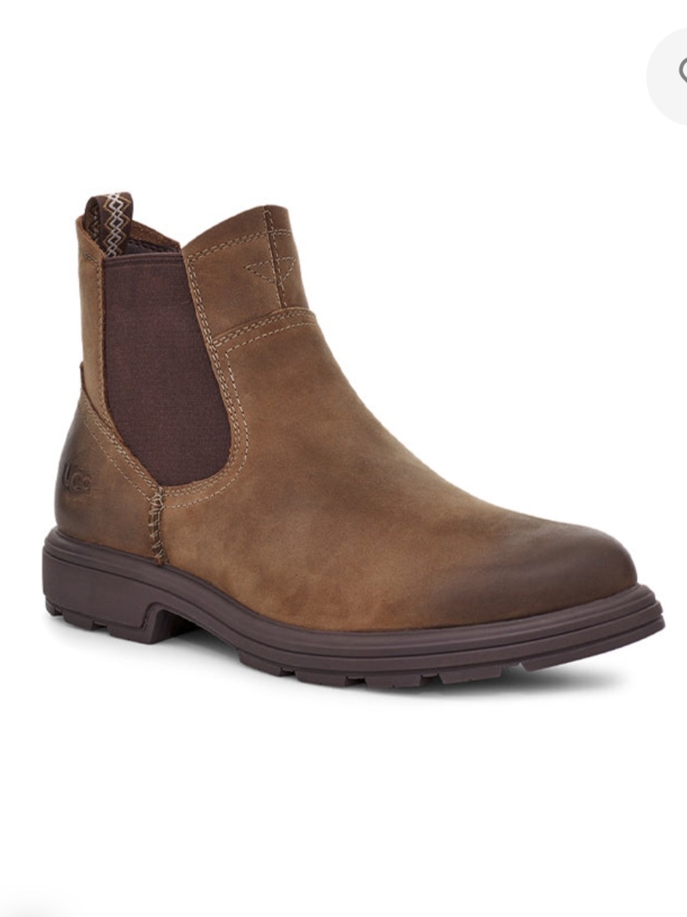 UGG Biltmore Chelsea Retro Short Leather Boots Brown Size 10